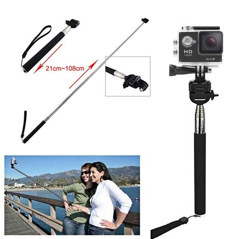 VVHOOY Universal Action Camera Accessories Bundle Head Chest Strap Mount/Selfie Stick/Floating Hand Grip Compatible with Dragon Touch/AKASO EK7000 Brave 4 5 6 7 LE V50X/GoPro Hero 13 12 11 10 9 8 7 - Image 4